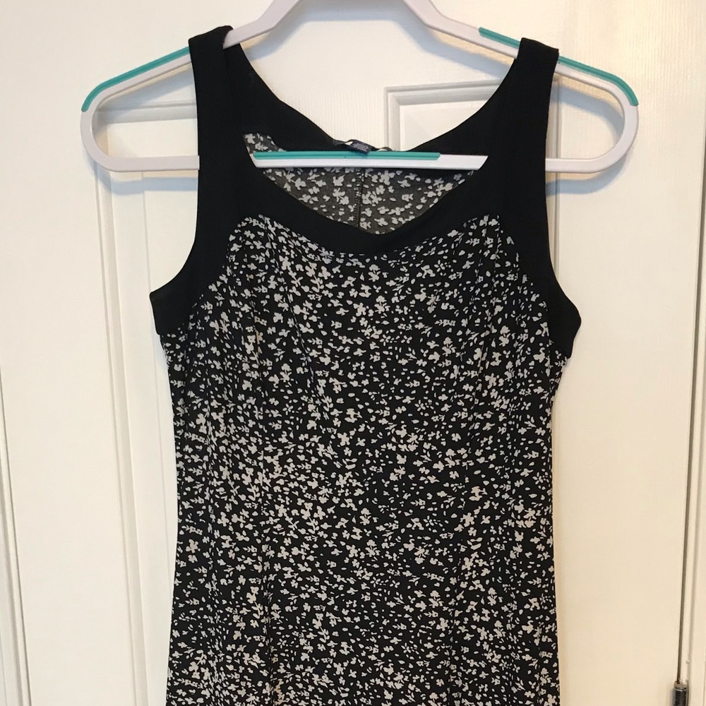 Chaps Midi Dress Navy Blue